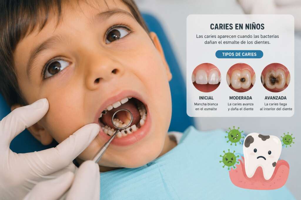 tipos de caries en niños
